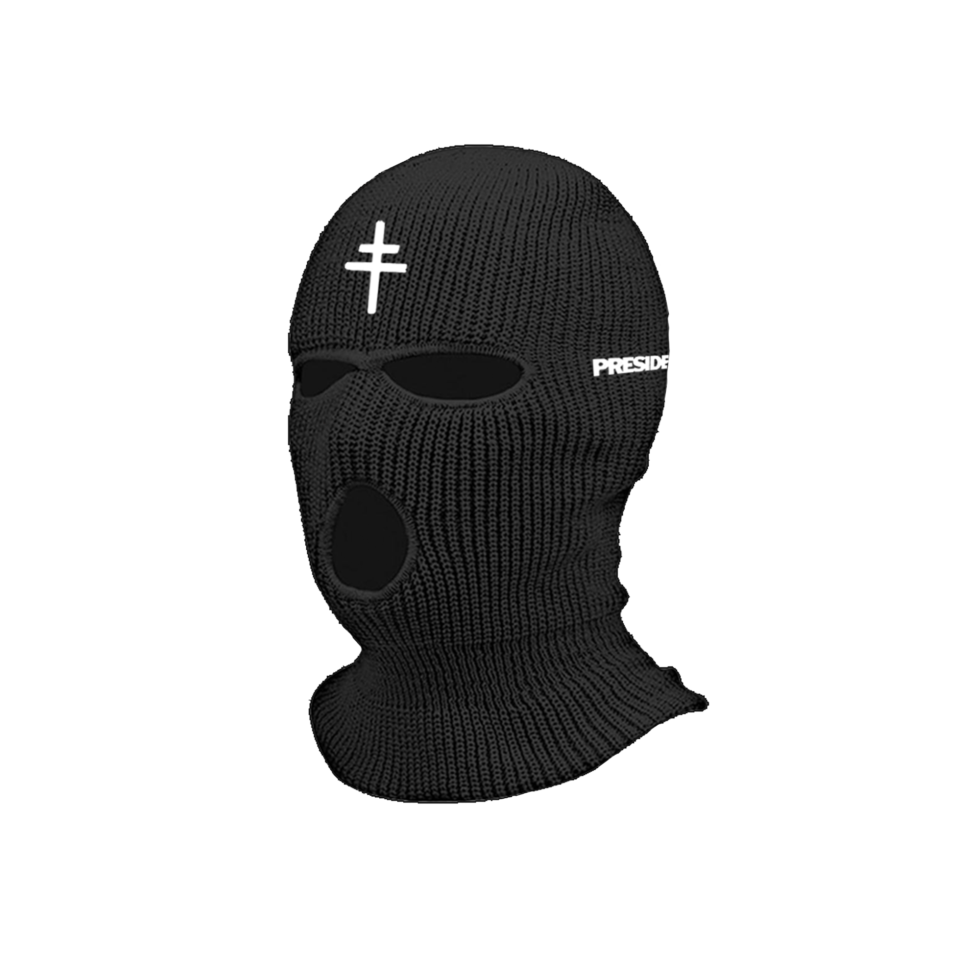 Cross Logo Balaclava Black – President