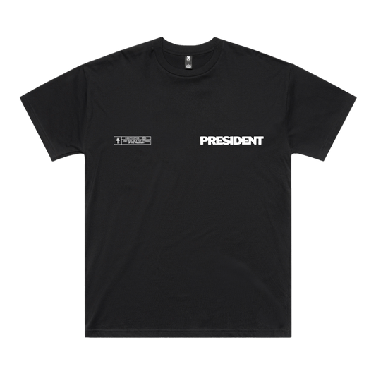 Peace Sign UK EU 2026 Tour T-shirt Black