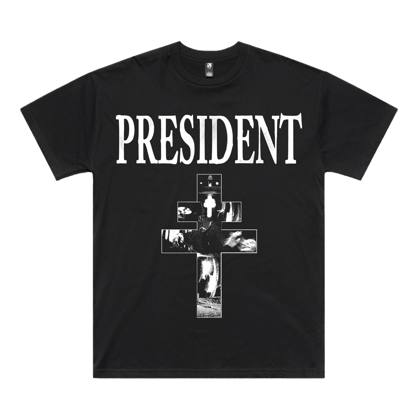 Angel Wings Cross T-shirt Black