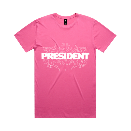 Metal Logo T-shirt Pink