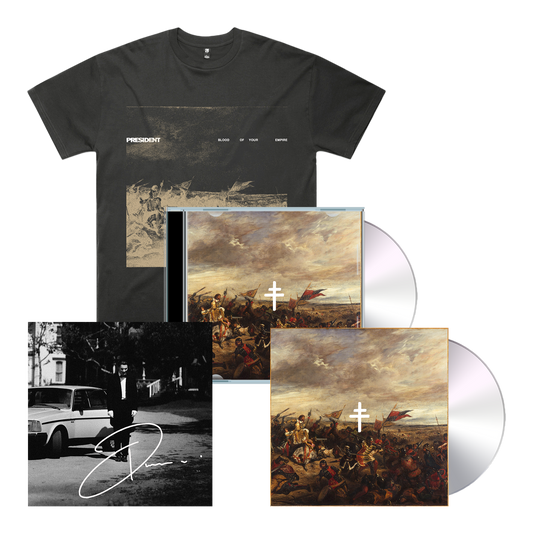 Signed Blood Of Your Empire CD, Limited Edition CD Wallet & Title Tee Bundle