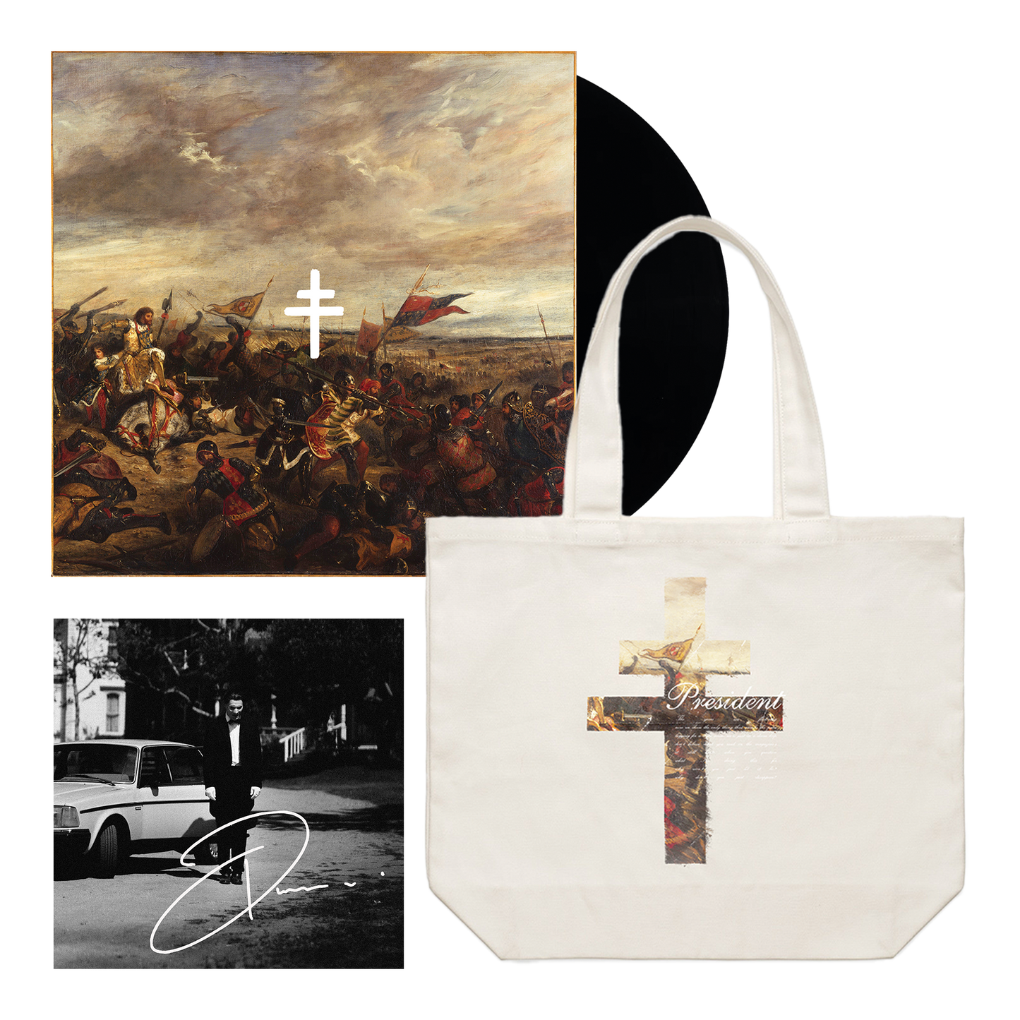 Signed Blood Of Your Empire Vinyl & Blood Of Your Empire Tote Bag Cream